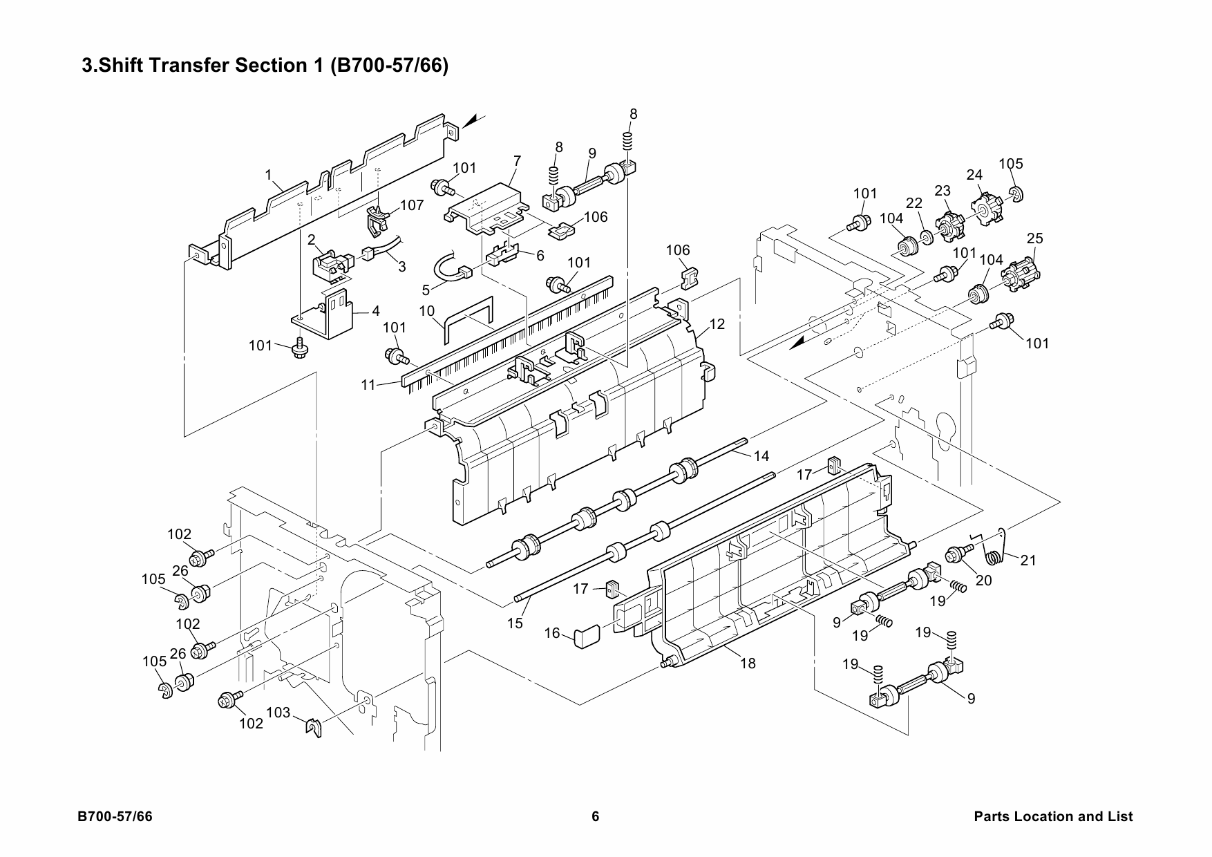 RICOH Options B700 FINISHER-SR4000 Parts Catalog PDF download-3